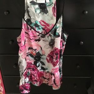Floral dress shirt.